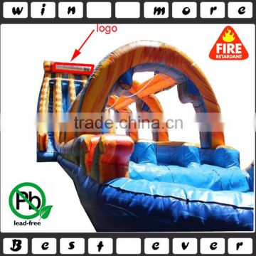 triple falls giant inflatable slide for adult, slip and slide inflatable for sale