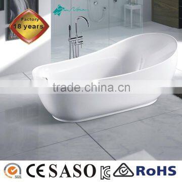 hot sale acrylic freestanding bathtub 1800X890X780mm