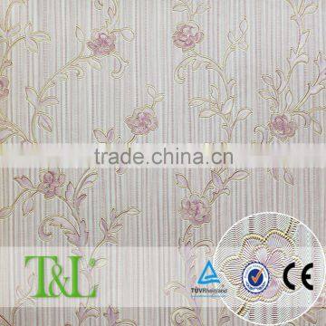 Embossed small flower vinyl wallpaper economic wallpaper