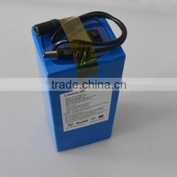 OEM/ODM 12volt lithium ion battery pack 10A for LED light/panel&Camera/IP Camera