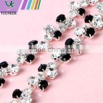Bling Bling Fashion latest Fancy Rhinestone Cup Chian For Garments,bags,shoes decorations YSC19