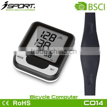 Waterproof Bike Digital Speedometer Reset with HRM