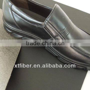 Black pu microfiber leather for shoes