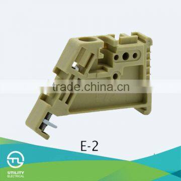 Termial Block Accessary E/2 Din-rail UTL JUT2 Series Weidmuller End Stop EW35 Light Brown