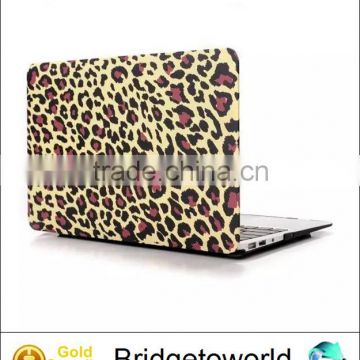 For Macbook Leopard Printed Case, Water Transfer Leopard Printed Cover for Macbook Air Pro Retina