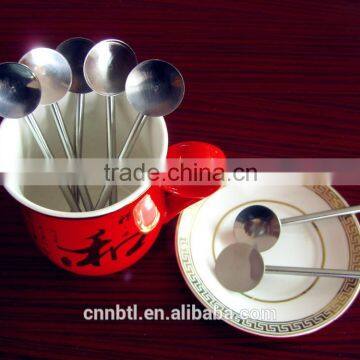 Stainless Steel Decorative Straw Drinking Spoon Straw,good Quality Small Order Accept