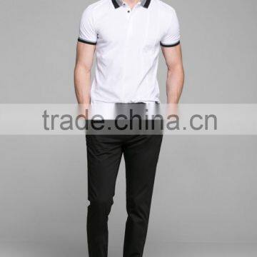 Brand Quality Men's Classical Formal Business Casual 100% Cotton POLO T Shirt photo-2