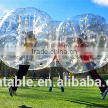 2016 high quality CE Dia 1.2m/1.5m/1.7m body human inflatable knock ball bubble football bumper ball