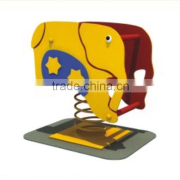 Kaiqi group Outdoor Garden Plastic PE board elephant Spring Rider for Kids Play