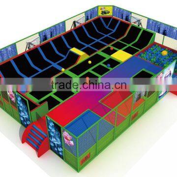 Kaiqi NonToxic Playground Equipment Trampoline Series with international standard KQ60154A