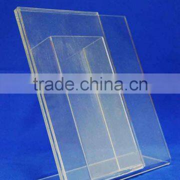 Customized acrylic brochure holder with pocket