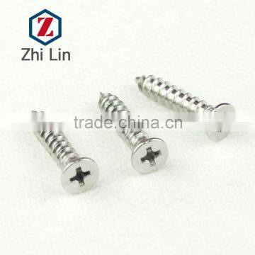 Stainless Steel Cross Recessed Countersunk Head Self-tapping Screws DIN7982 M2.5