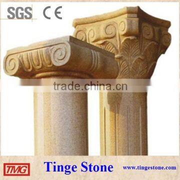 Natural stone column caps column head square designs