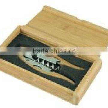 Bamboo Wine opener with bamboo handle