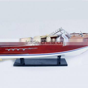 RIVA AQUARAMA SPEED BOAT - MODEL SHIP HANDMADE, UNIQUE DECORATION