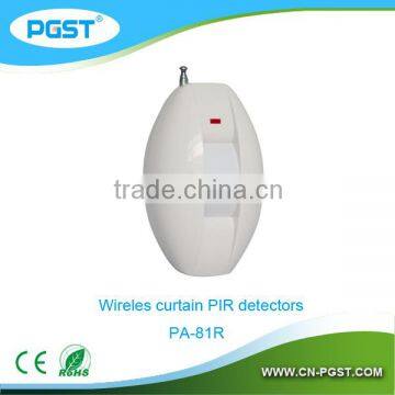 Wireless curtain pir alarm PA-81R, CE&ROHS