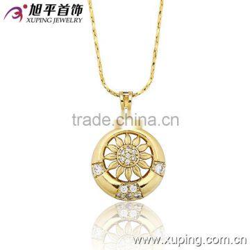 xuping jewelry new-designed gold sun chain pendant/gold long chain pendant