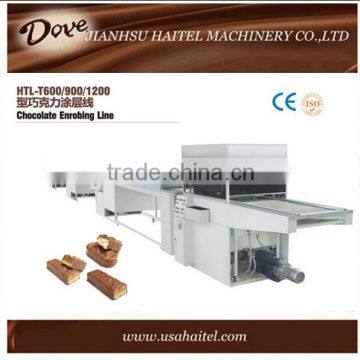 Professional small chocolate enrobing coating machine
