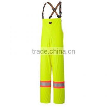 cheap wholesale orange PU STRETCH HI-VIS SAFETY coverall