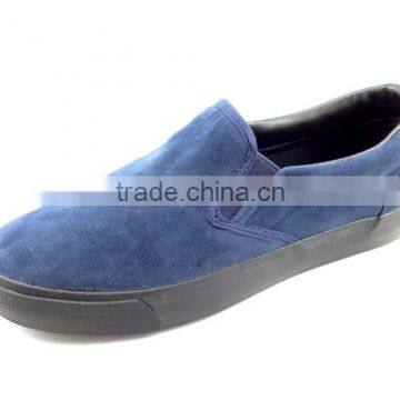 New 2014 blue soft flats lady suede shoe