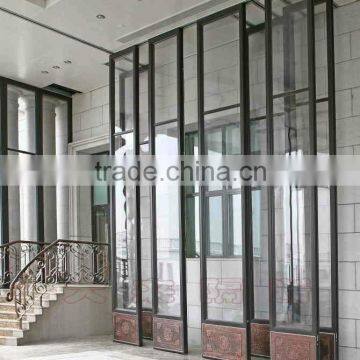 Glazed Aluminum frame glass partition wall trade insurance