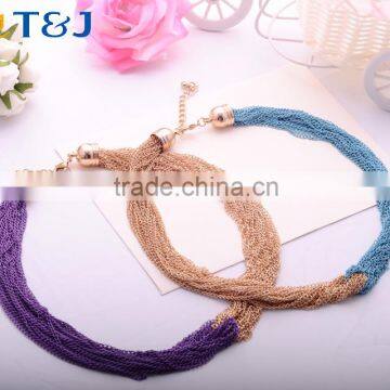 <<<2016 Fashion women bohemian multi-layer chain vintage long Necklaces & pendants jewelry accessories/