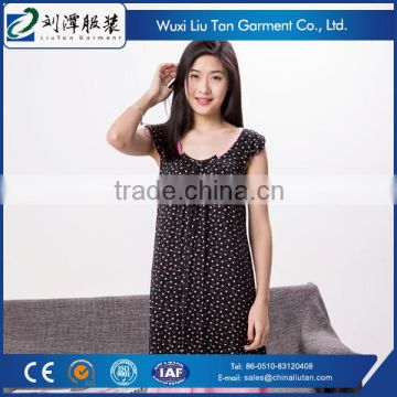 flower print knit fabric sexy asian sleepwear for women