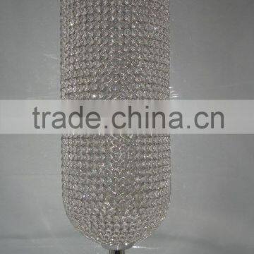 crystal candle holder with hanging crystals