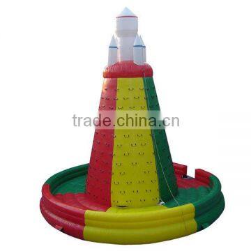 inflatable pool slide with climbing wall