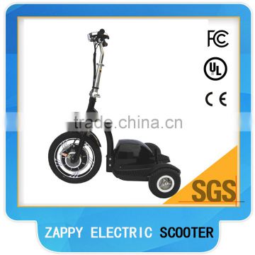 Electric Driving Type and Passenger Use For three wheel zappy electric scooter