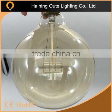 Beautiful lights effect G125 4rings Golden glass edison lamp