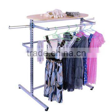 T-stand With MDF Top Shelf and Garment Display Rack photo-2