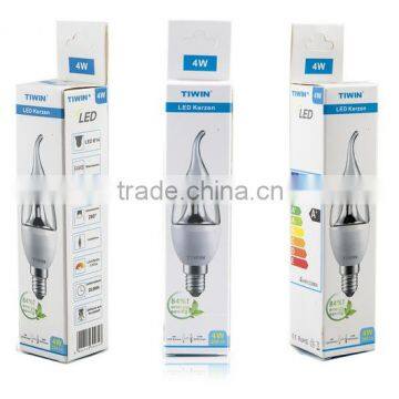 TIWIN 4W LED Candle 5700K Flame White Body With CE,RoHS&TUV Certification photo-3