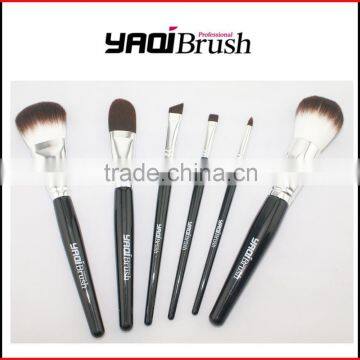 6 pcs nylon hair makeup brush ; professional makeup brush set; makeup kits