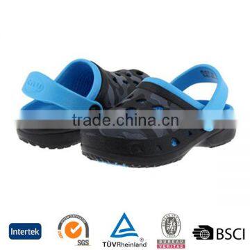 2016 trendy sale online China black upper blue insoles light EVA shoes garden city Perth