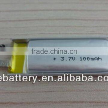 GEB401230 3.7v 100mAh lithium polymer battery