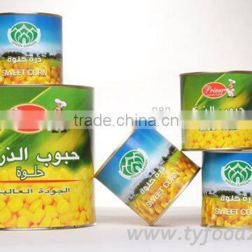 340G canned sweet corn canned food