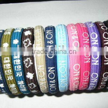 thick colored elastic hair band / hair elastics