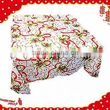 transfer print christmas design 100% polester Table Cloth from manufacturer