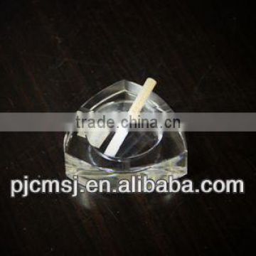 Crystal glass ashtray for decration or gift