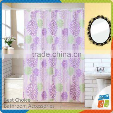 2016 latest designpeva material shower curtain