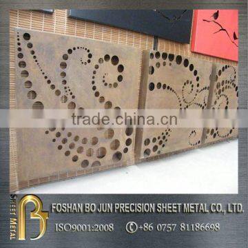 high accuracy cheap laser cut metal screens,custom sheet metal decoration fabrication