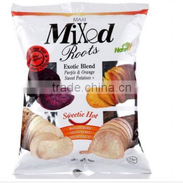 For Potato Chips Plastic Heat Seal Custom Food Packaging Bags Printed