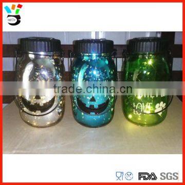 Personazlied Design Solar Energy & Led Lid Light Up Glass Mason Jar