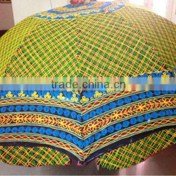 Traditional Indian Embroidered Garden parasol umbrella