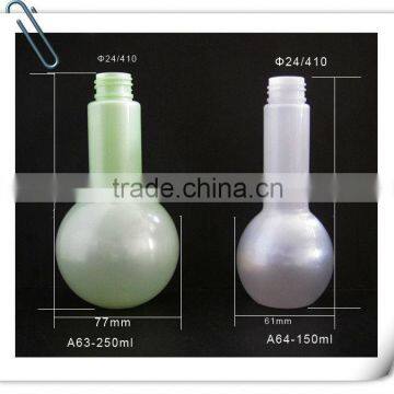 plastic amber bottle 100ml for shampoo and shower gel