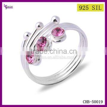 2015 Newest Design Yiwu Factory Make 925 Sterling Silver Green Stone Ring photo-2