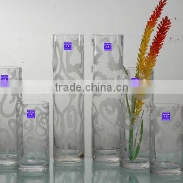 modern frosted glass vase