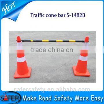 PVC pipe retractable traffic cone bar