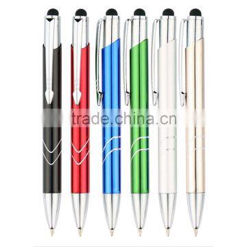 Professional Design Gift stylus Touch Screen Metal Ball Pens for office business smartphone